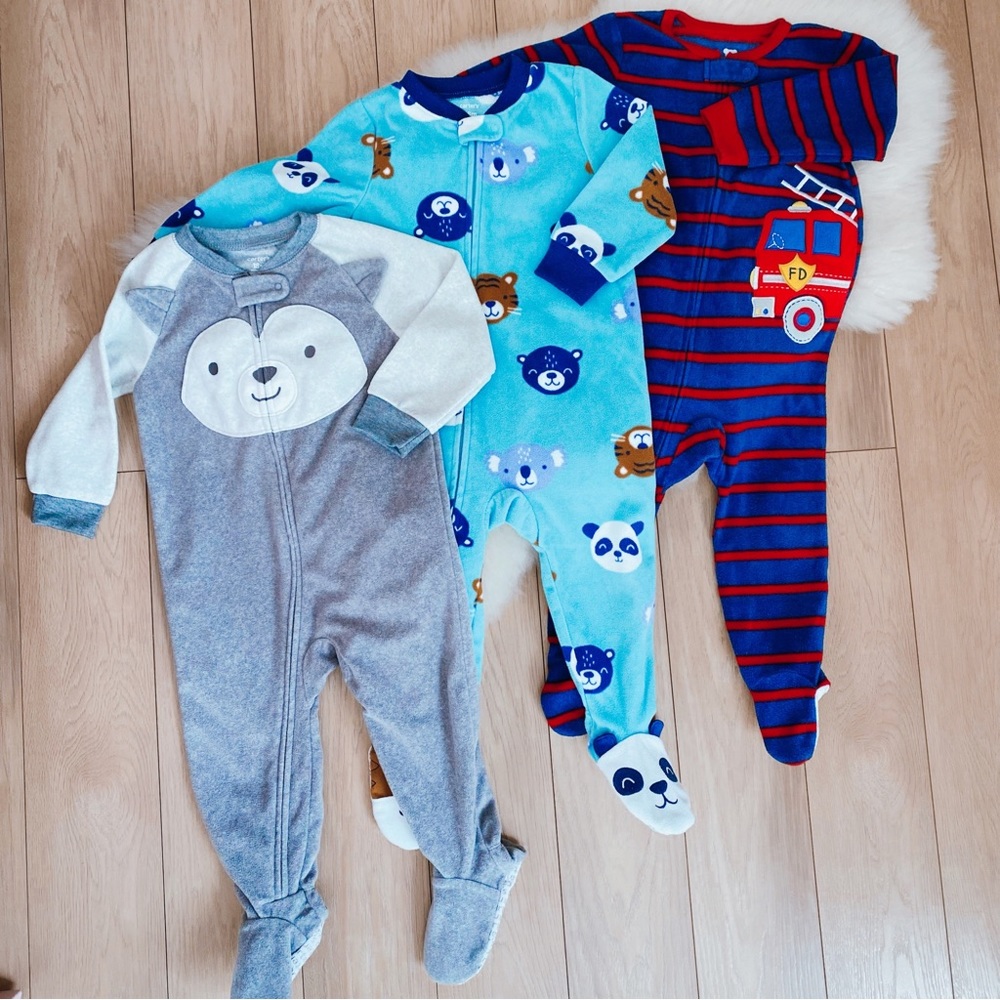 Boys fleece pajama bundle, size 18M